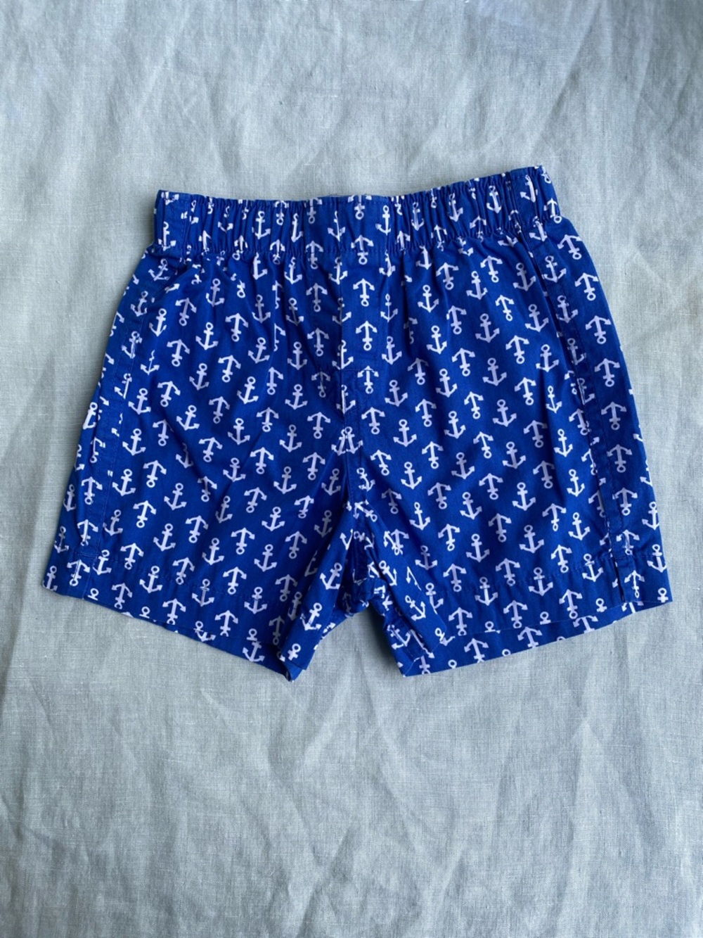 Crewcuts blue white nautical anchor boxer shorts